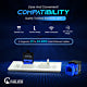 Toolless Cat6 Horizontal Keystone Jack UTP, 180 Degree