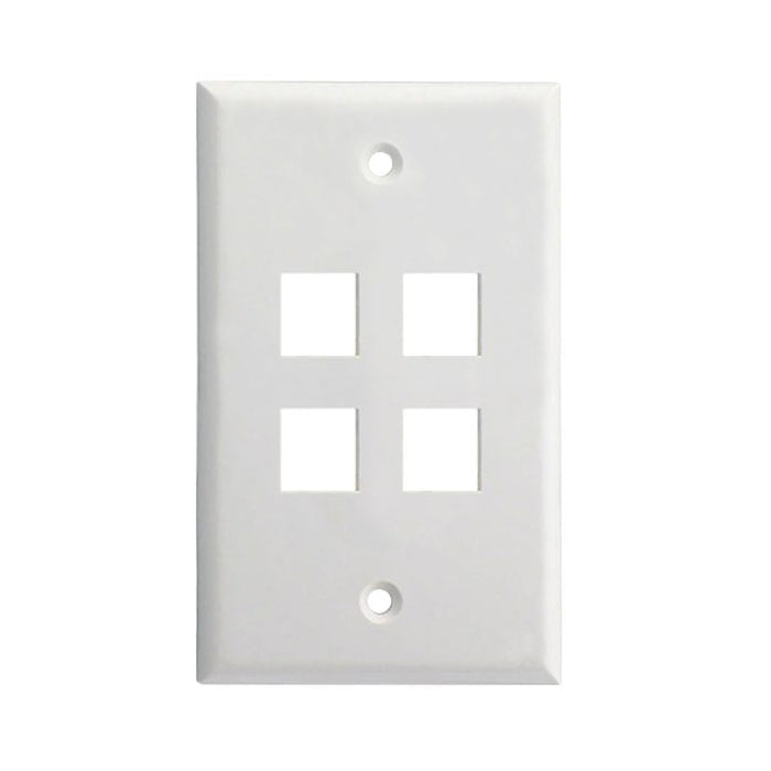 Standard Face Plate for Keystone Jacks Pack of 10