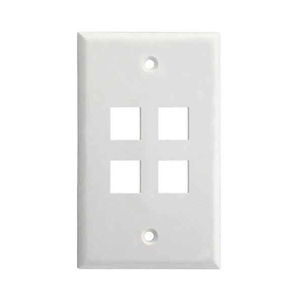 Standard Face Plate for Keystone Jacks Pack of 10