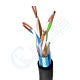 CAT6 Shielded Riser (CMR) F/UTP Ethernet Cable - 23AWG Pure Copper 550MHz 1000ft Spool