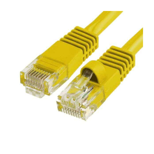 Cat6 Patch Cord UTP Yellow Color 550 Mhz for Networking