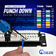 Cat6a Patch Panel 48-Port Unshielded Horizontal Rack Mount 2U