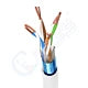 CAT6 Shielded Riser (CMR) F/UTP Ethernet Cable - 23AWG Pure Copper 550MHz 1000ft Spool