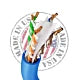 Cat6a Plenum Pure Copper ETL Listed UTP Cable - 23 AWG 750MHz