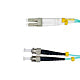 OM4 Multimode Fiber Optic Cable 50/125 LC to ST Duplex