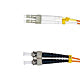 OM1 Multimode Fiber Optic Cable 62.5/125 LC to ST Duplex