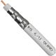 RG6 PVC | Plenum | Direct Burial | Quad Shield 18AWG Solid CCS Conductor with Aluminum Foil Shield & 60% Aluminum Braid 1000ft