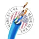 Cat6 Plenum ETL Listed Cable UTP 23 AWG Pure Copper Cable 1000ft box