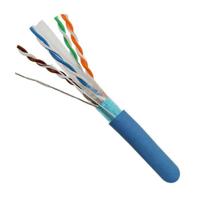 Cat6a Riser Shielded 1000ft Cable – F/UTP 23AWG Solid Copper, CMR Jacket, UL Listed