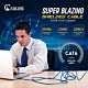 Bulk Cat6 Plenum Shielded Solid Copper 1000ft CMP F/UTP 550 Mhz Cable