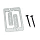 Single Gang Steel Drywall Bracket Face Plate Mount Mud Ring Low Voltage
