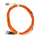 OM1 Multimode Fiber Optic Cable 62.5/125 LC to ST Duplex