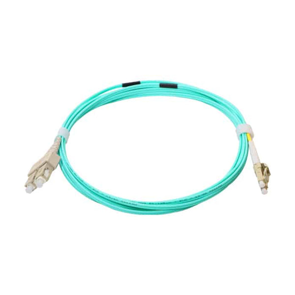 OM3 Multimode 50/125 LC to SC Duplex Fiber Optic Cable