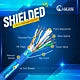 Bulk Cat6 Plenum Shielded Solid Copper 1000ft CMP F/UTP 550 Mhz Cable