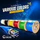 Bulk Cat6 Plenum Shielded Solid Copper 1000ft CMP F/UTP 550 Mhz Cable