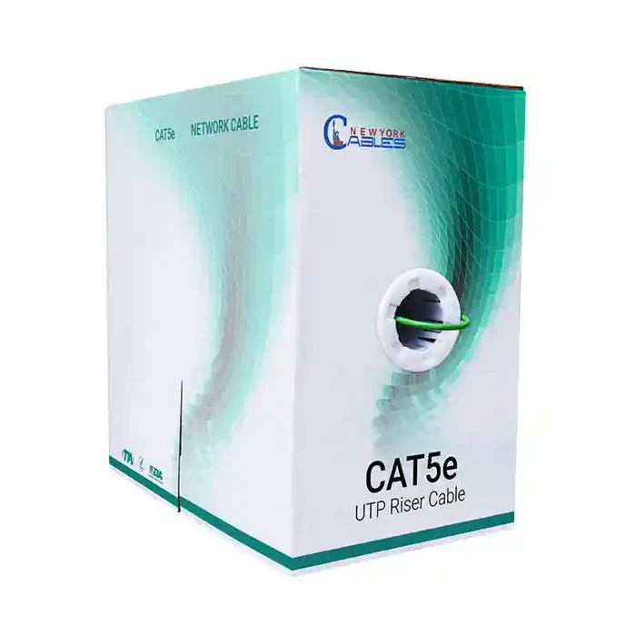 Cat5e Riser CCA 1000ft UTP Cable 350 Mhz 24AWG Pull Box