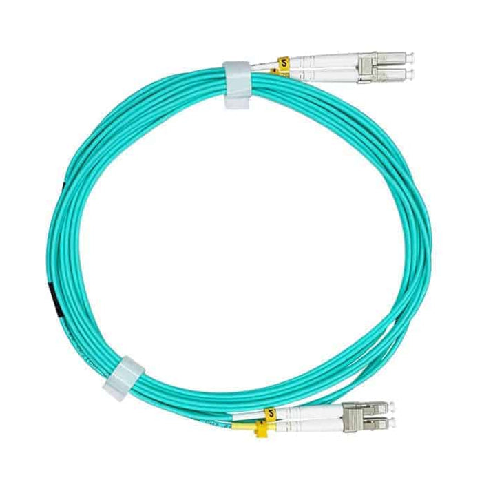 OM4 Multimode 50/125 LC to LC Duplex Fiber Optic Cable