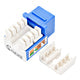 Cat6 Keystone Jacks Rj45 90-Degree UTP 110 Punch Down