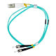 OM4 Multimode Fiber Optic Cable 50/125 LC to ST Duplex