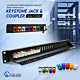 Blank 24 Port Keystone Patch Panel Unshielded – 1U Rack Mount, Unloaded