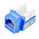Cat6a Rj45 keystone Jack 90-Degree UTP Punch Down 110